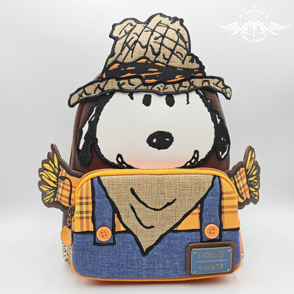 Loungefly Peanuts Snoopy Scarecrow Cosplay Mini Backpack